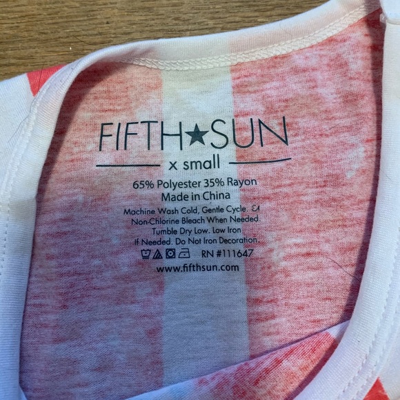 *Donated* American Flag Tie-Front Muscle Tank - Picture 2 of 2